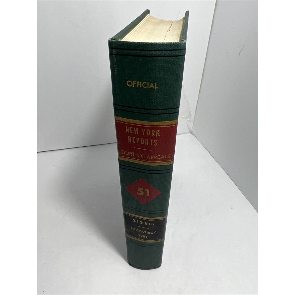 NEW YORK REPORTS BOOK Court of Appeals NY 2d Series Fitzpatrick 1981-51